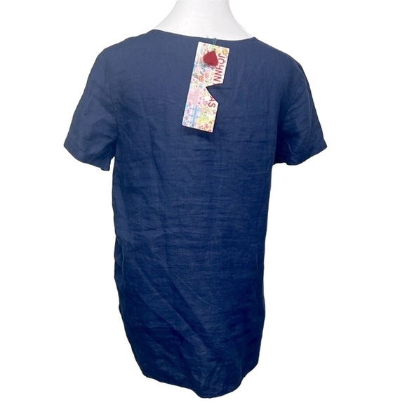 Johnny Was “Timony” Blouse Navy - Picture 4 of 6